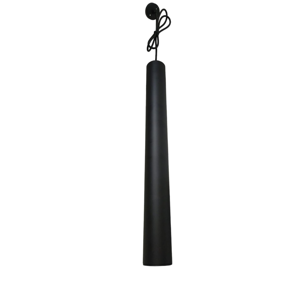 LAMPARA CILINDRO COLGANTE PARA DICROICO COLOR NEGRO REF. LUX-YD-5550-N MARCA LUXOLAR