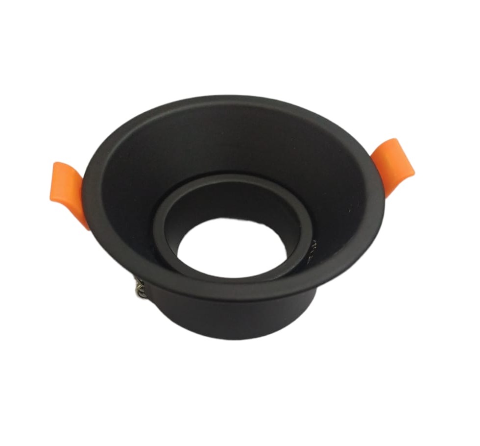 LAMPARA SPOT ARO RECEDIDO REF.GP-S-R93-Q1-N COLOR NEGRO MARCA LUXOLAR