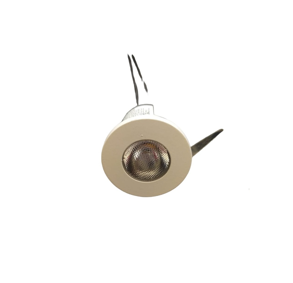 LAMPARA LED MINI SPOT LIGHT 3 W 3000K BC 24° 3.5 CM C/ BLANCA REF. LUX.LN3C-DRB MARCA LUXOLAR