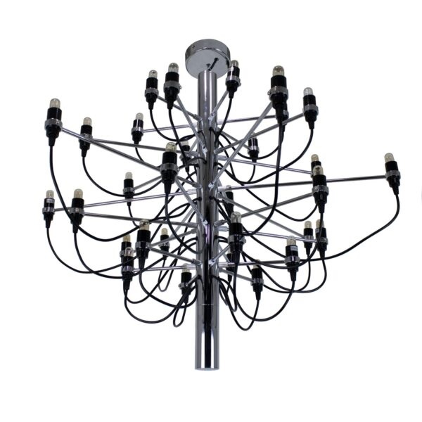 LAMPARA COLGANTE ARMONIA LED 30 X 15 W E12 86 CM X 72 CM CROMADO REF. LUX011SL MARCA LUXOR