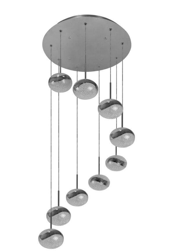 LAMPARA COLGANTE STRADA LED 25W 3000K 40 CM X 12 CM C/BOMB. BLANCO REF.LUX018SL MARCA LUXOR