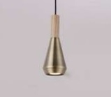 LAMPARA COLGANTE DE TECHO SOCATE GU10 S/BOMB MADERA + METAL DORADA REF. MORAN SP1-M MARCA LUXOLAR