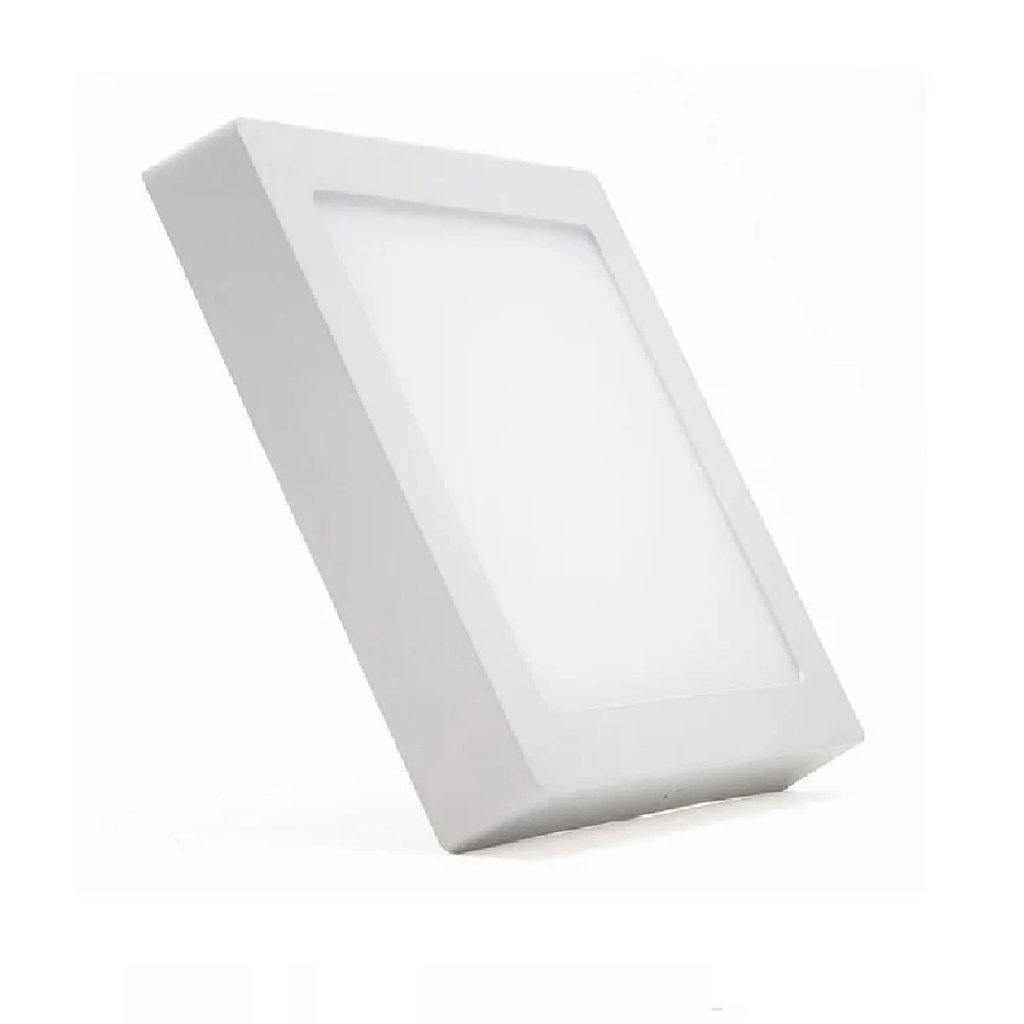 LAMPARA SUPERFICIAL LED CUADRADA 12 W COLOR BLANCO REF. S-MZ-173-SQ-12B LUZ DE ORO
