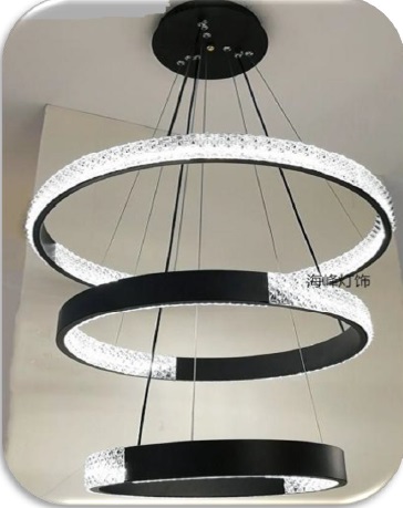 LAMPARA DE TECHO COLGANTE 3 L CIRC. LED MOD. JADE 1 X ( 144 W ) 4500 K MARCA MAXILUZ