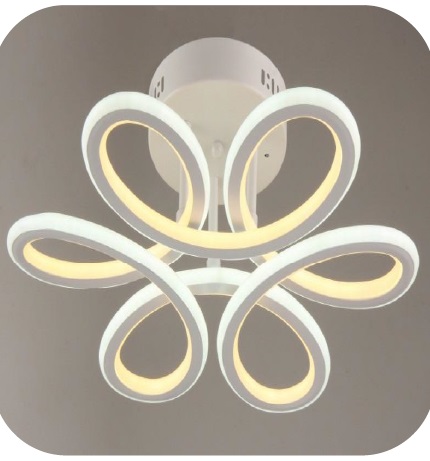 LAMPARA DE TECHO LED MOD. AMAZON 1 X ( 60 + 64 W ) 3000 K - 7000 K METAL/BCO MARCA MAXILUZ