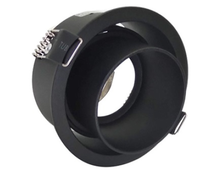 LAMPARA SPOT REDONDO DIRIGIBLE 3.5" 8.3 CM X 3.7 CM PARA GU10 COLOR NEGRO REF. 564736 MARCA MYLIGHT