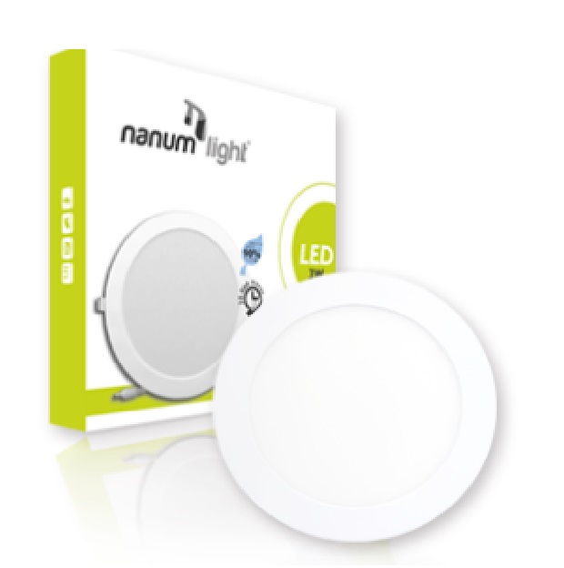 LAMPARA PANEL LED REDONDO P/EMP 15W 6500K REF. 880202053356 MARCA NANUM LIGHT