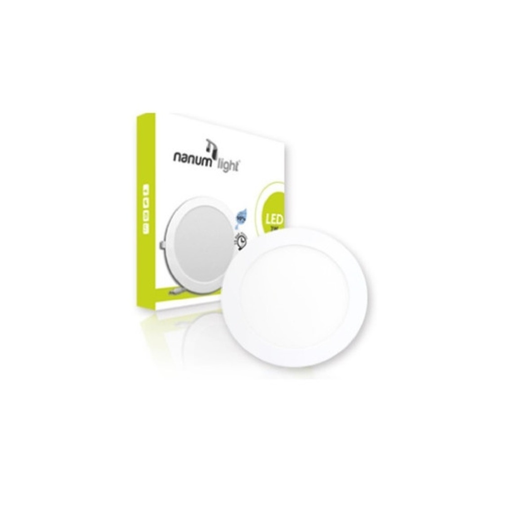 LAMPARA PANEL LED REDONDO P/EMP 6W 3000K REF. 202053373 MARCA NANUM LIGHT