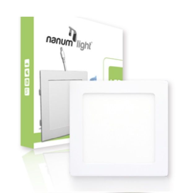 LAMPARA PANEL LED CUADRADO P/EMP 6W 6500K REF. 880202053553 MARCA NANUM LIGHT