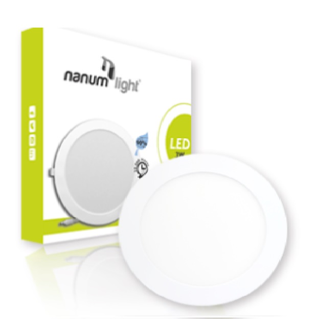 LAMPARA PANEL LED REDONDO P/EMP 9W 6500K REF. 880202053354 MARCA NANUM LIGHT