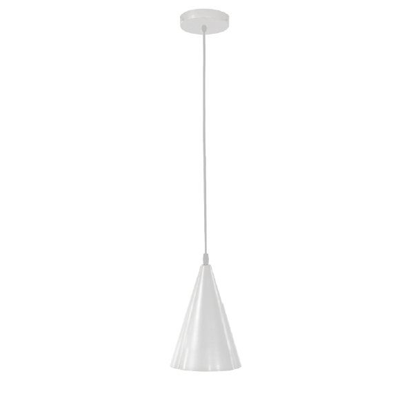 LAMPARA COLGANTE 60W E27 18.5 X 29 CM EINAR COLOR BLANCO REF. 00108009 MARCA PIERROT