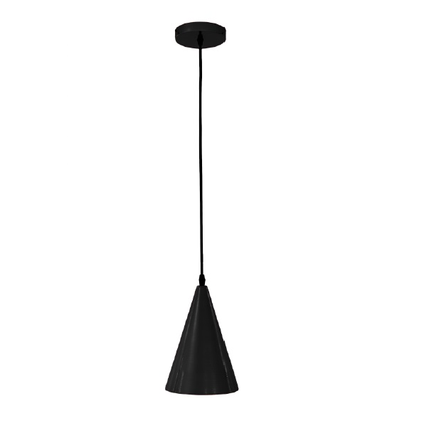 LAMPARA COLGANTE 60W E27 18.5 X 29 CM EINAR COLOR NEGRO REF. 00108010 MARCA PIERROT