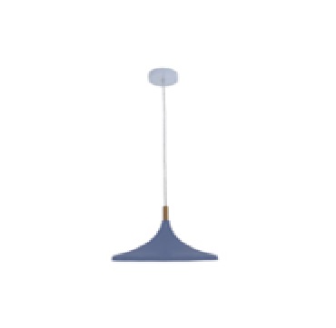 LAMPARA COLGANTE 60W E27 35 X 22 CM XIAN COLOR AZUL REF. 00108037 MARCA PIERROT