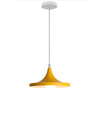 LAMPARA COLGANTE 60W E27 35 X 22 CM XIAN COLOR AMARILO REF. 00108038 MARCA PIERROT