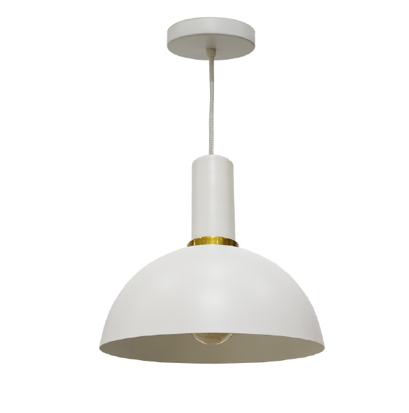 LAMPARA COLGANTE 60W E27 33 X 32 CM SYLVI BLANCO MATE REF. 00108070 MARCA PIERROT