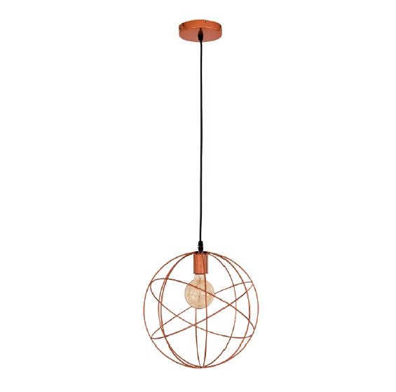 LAMPARA COLGANTE 60W E27 30 CM AMY COLOR BRONCE REF. 00110025 MARCA PIERROT