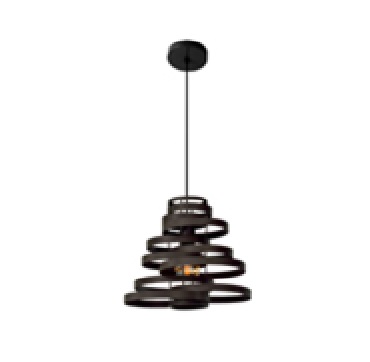 LAMPARA COLGANTE 60W E27 35 X 42 CM CASCADA COLOR NEGRO REF. 00110064 / 007924 MARCA PIERROT