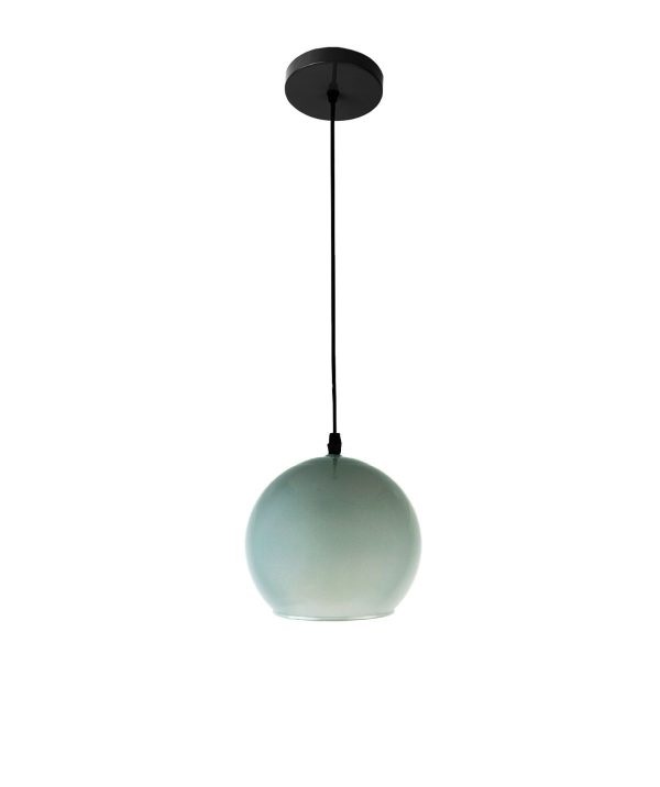 LAMPARA COLGANTE 60W E27 18 X 18 X 15 CM GLOBE GLASS COLOR PLATA REF. 00110414 MARCA PIERROT