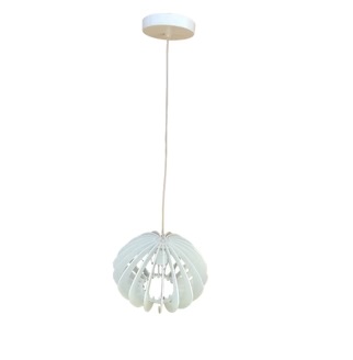 LAMPARA COLGANTE 60W E27 29 X 29 X 28 CM ARTISTIC GLOBE COLOR BLANCO REF. 00112008 MARCA PIERROT
