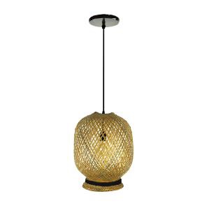 LAMPARA COLGANTE 60W E27 41 X 34 CM ALBA COLOR RAFIA REF. 00116002 MARCA PIERROT