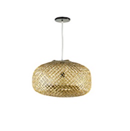LAMPARA COLGANTE 60W E27 50,5 X 46 CM ESFERA RAFIA COLOR RAFIA REF. 00116007 / 010955 MARCA PIERROT
