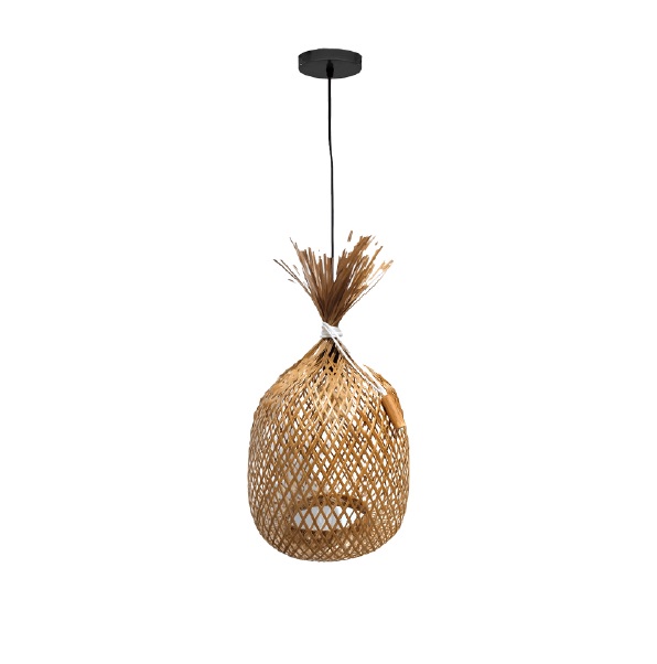 LAMPARA COLGANTE 60W E27 40 X 28 CM NALA COLOR RAFIA REF. 00116027 MARCA PIERROT