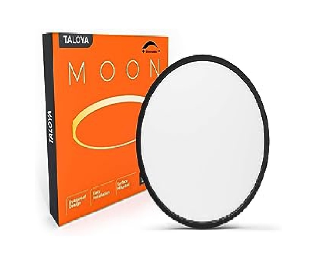 LAMPARA DE TECHO LED SMART 15.8" 24W 3000K- 6500K MOD. 8301 REF. X0033P289L COLOR NEGRO MARCA TALOYA