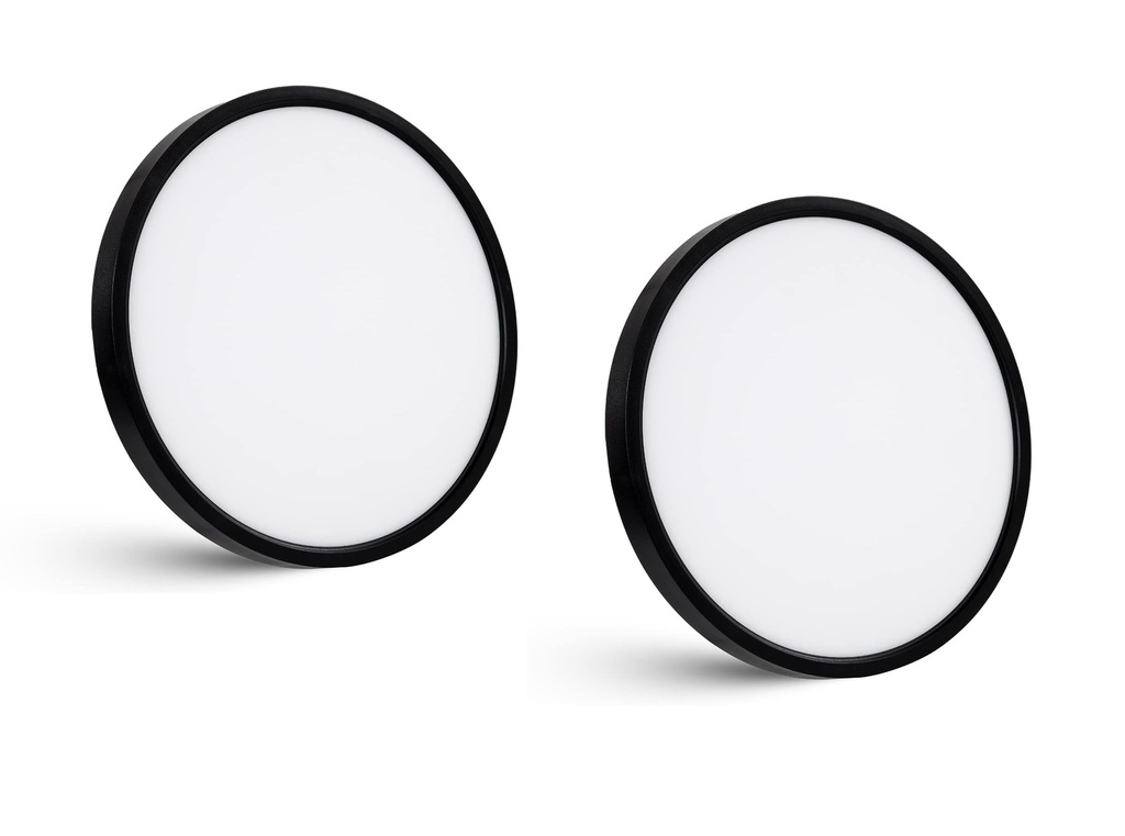 LAMPARA DE TECHO LED CEILING 12" 20W 3000K- 6500K (PACK 2) MOD. 8251 REF. X003QC6YAP NEGRO TALOYA