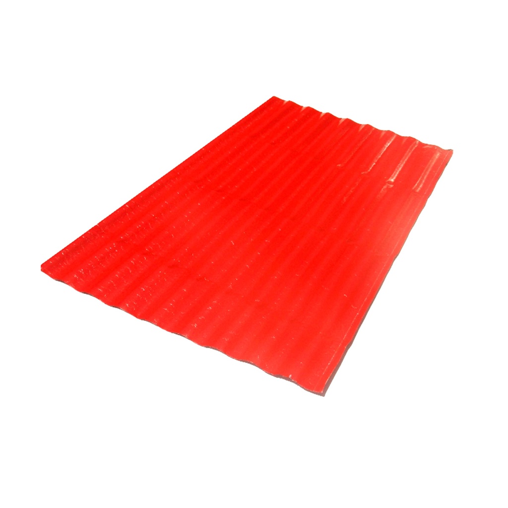 LAMINA DE TECHO MILTEJAS / TEJA C.27 ROJO - ROJO 5.00 MTS ANCHO UTIL 0.72 MTS MARCA VENCOR