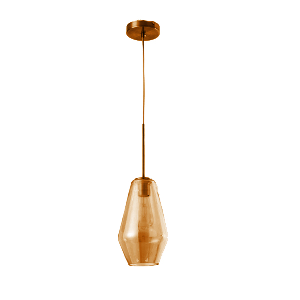 LAMPARA COLGANTE E27 110 - 130 V COLOR DORADO D17XH28.5 CM REF. 26450-A MARCA 770 LIGHTS