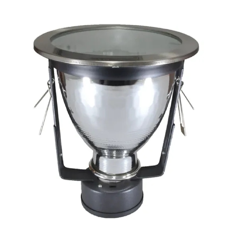 LAMPARA SPOT 5" C/VIDRIO COLOR NIQUELADA REF. SLG174SN MARCA BAYAN POWER