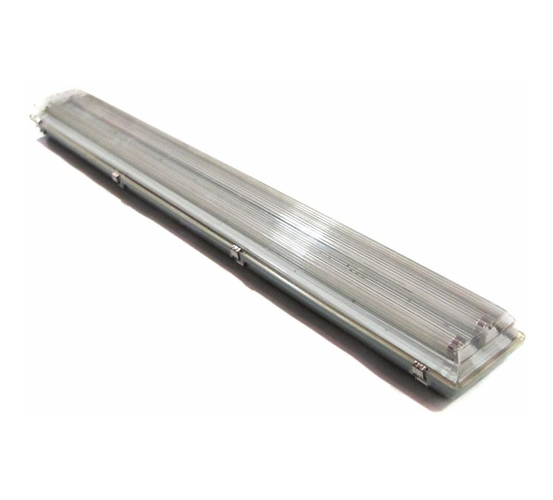 LAMPARA HERMETICA ANTIPOLVO 2 X 18 W PARA TUBO LED (CARCASA VACIA) REF. LUM03126 MARCA HEA LIGHT
