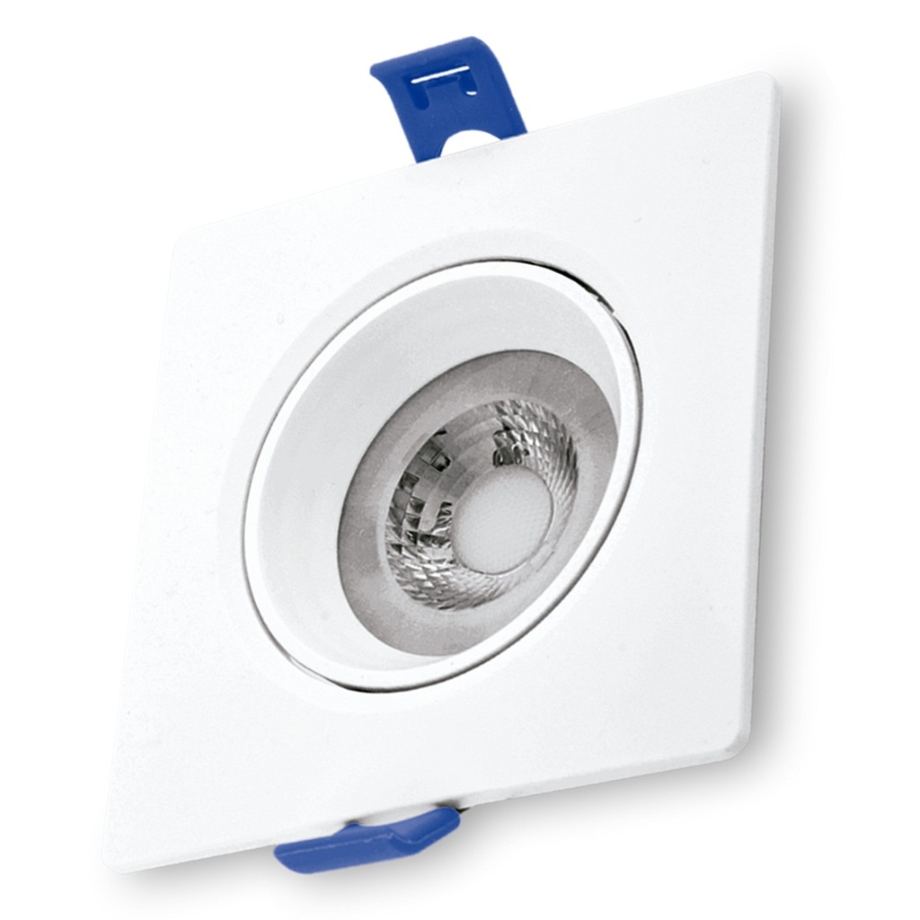 LAMPARA LED SPOT INTEGRADO BASCULANTE CUADRADO 7 W 3000 K REF. 307C 3K / 192711 MARCA LUCERNA