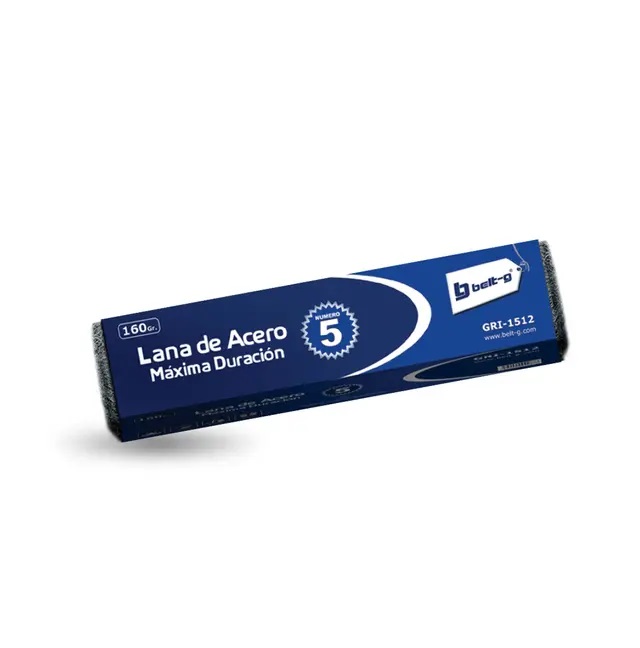 LANA DE ACERO N° 5 DE 160 GR REF. GRI-1512 MARCA BELT-G
