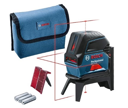 LASER AUTONIVELADOR DE LINEAS EN CRUZ RAYO ROJO CORTA DISTANCIA 15 MTS REF. 869553 MARCA BOSCH