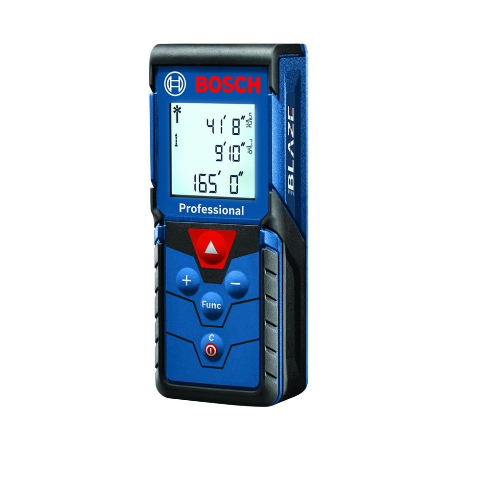 MEDIDOR / METRO LASER LUZ ROJA SERIE BLAZE PRO 165 FT / 50MTS PRECISION 1.5 MM IP54 REF. GLM20X MARCA BOSCH