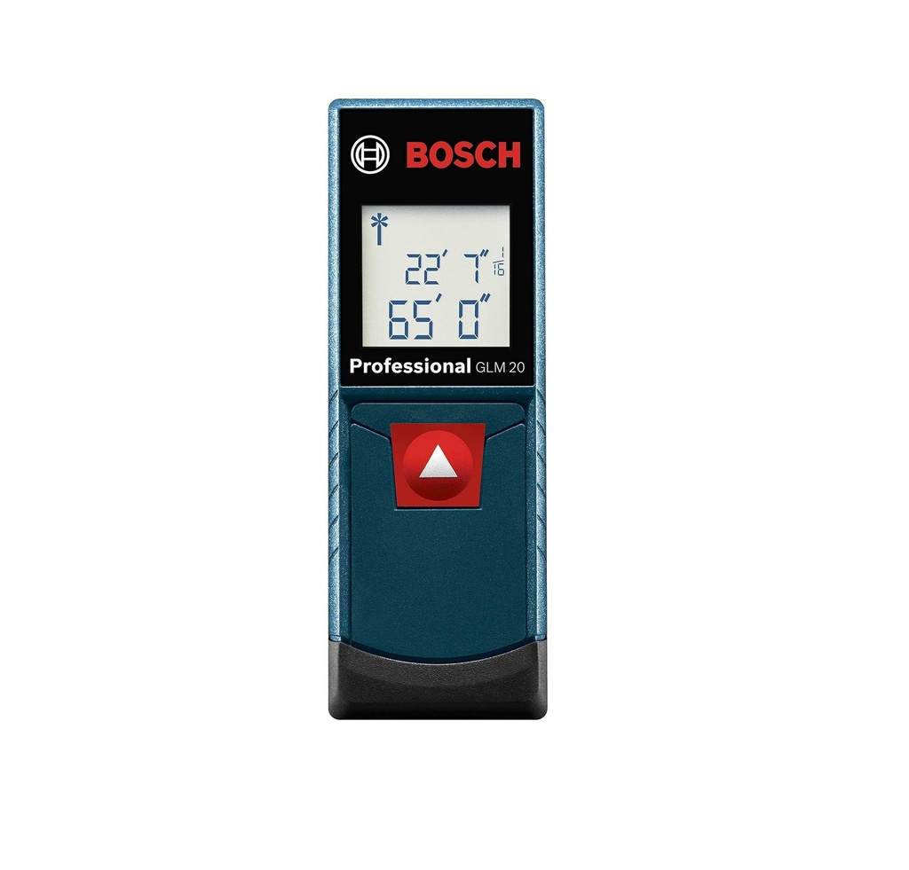 MEDIDOR / METRO LASER SERIE BLAZE C/ BLUETOOTH HASTA 20 MTS PRECISION 1.5 MM REF. GLM20X MARCA BOSCH