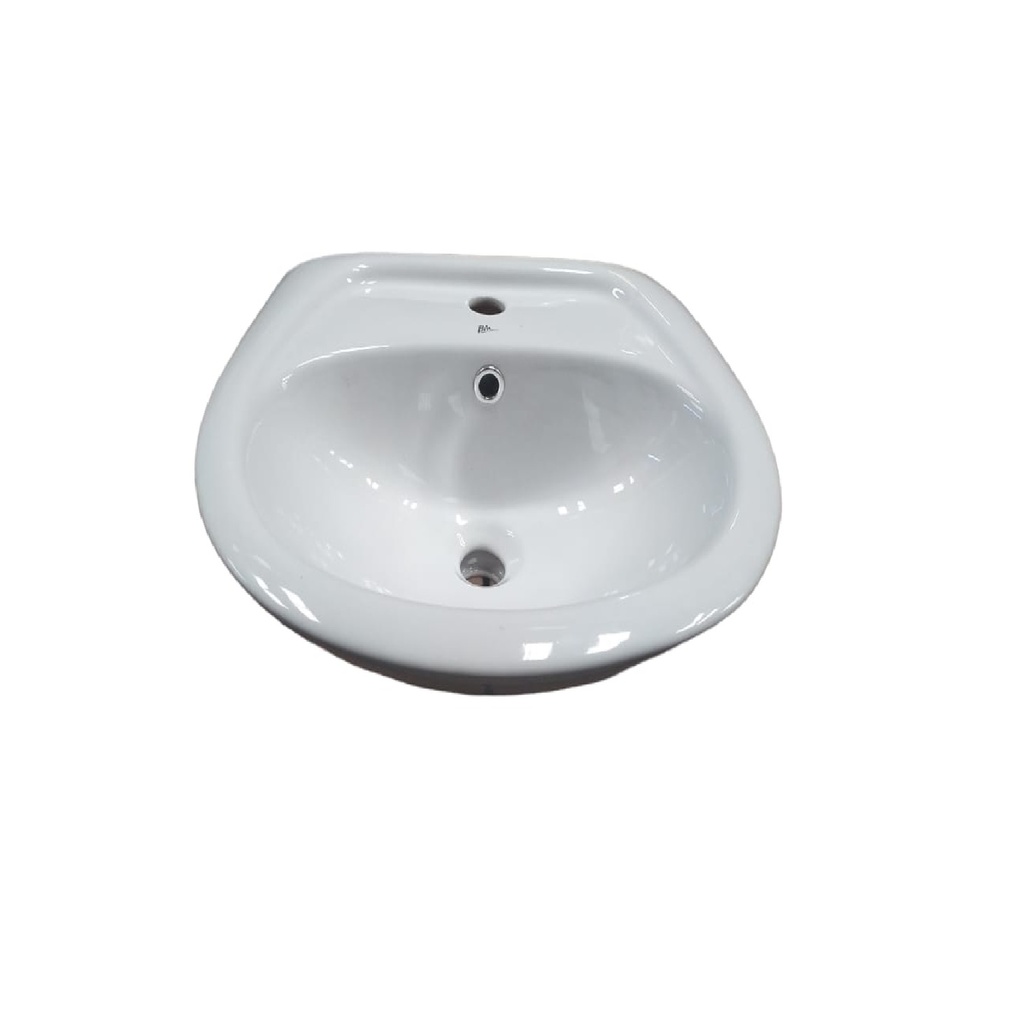 LAVAMANOS REDONDO DE COLGAR PREPONCHADO LINEA MARBELLA SIN PEDESTAL REF. BM-B2409 MARCA BM