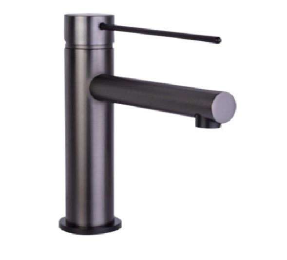 GRUPO P/ LAVAMANO BAJO COLOR GUN GREY - MONOMANDO EXTENSO REF. KU-11C218-GM MARCA KUBO