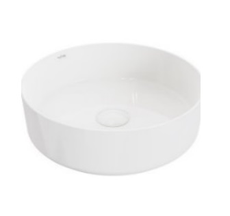 LAVAMANOS REDONDO DE SOBREPONER 35 CM X 18 CM ART ROUND FINECRAF BLANCO REF. NVLAV7731 MARCA NOVA