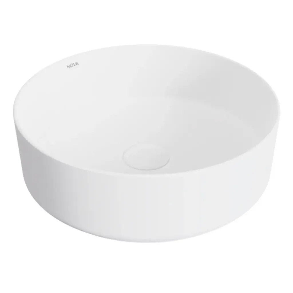 LAVAMANOS REDONDO DE SOBREPONER 35 CM X 18CM ART ROUND FINECRAF BLANCO MATE REF.NVLAV7732 MARCA NOVA