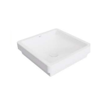 LAVAMANOS CUADRADO DE SOBREPONER 39 CM ART Q FINECRAFT BLANCO BRILLANTE REF. NVLAV7741 MARCA NOVA