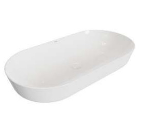 LAVAMANOS OVALADO DE SOBREPONER 80 CM ART ROUND FINECRAF WHITE / BLANCO REF.NVLAV7761 MARCA NOVA
