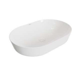 LAVAMANOS OVALADO DE SOBREPONER 61 CM ART ROUND FINECRAF BLANCO BRILLANTE REF.NVLAV7764 MARCA NOVA