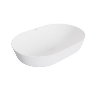 LAVAMANOS OVALADO DE SOBREPONER 61 CM ART ROUND FINECRAF BLANCO MATE REF. NVLAV7765 MARCA NOVA