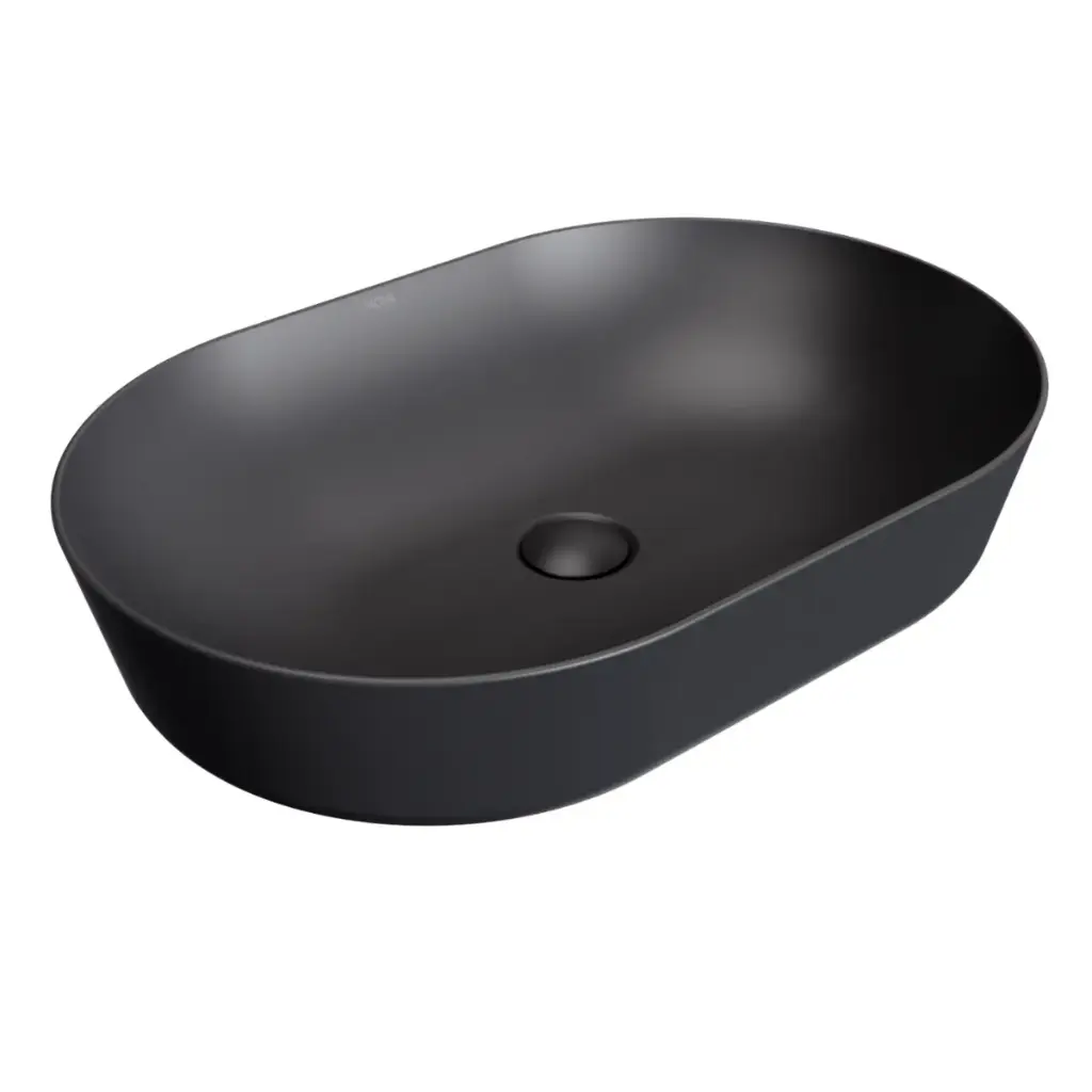 LAVAMANOS OVALADO DE SOBREPONER 61 CM ART ROUND FINECRAF NOIR / NEGRO REF. NVLAV7766 MARCA NOVA