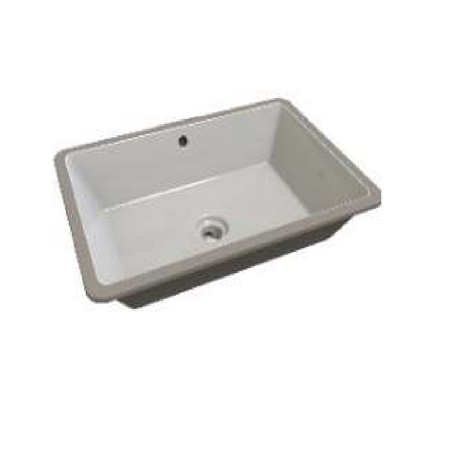 LAVAMANOS RECTANGULAR DE EMPOTRAR 56 CM SA LAV C/REBOSADERO BLANCO REF. INLAV0025 MARCA ROCA