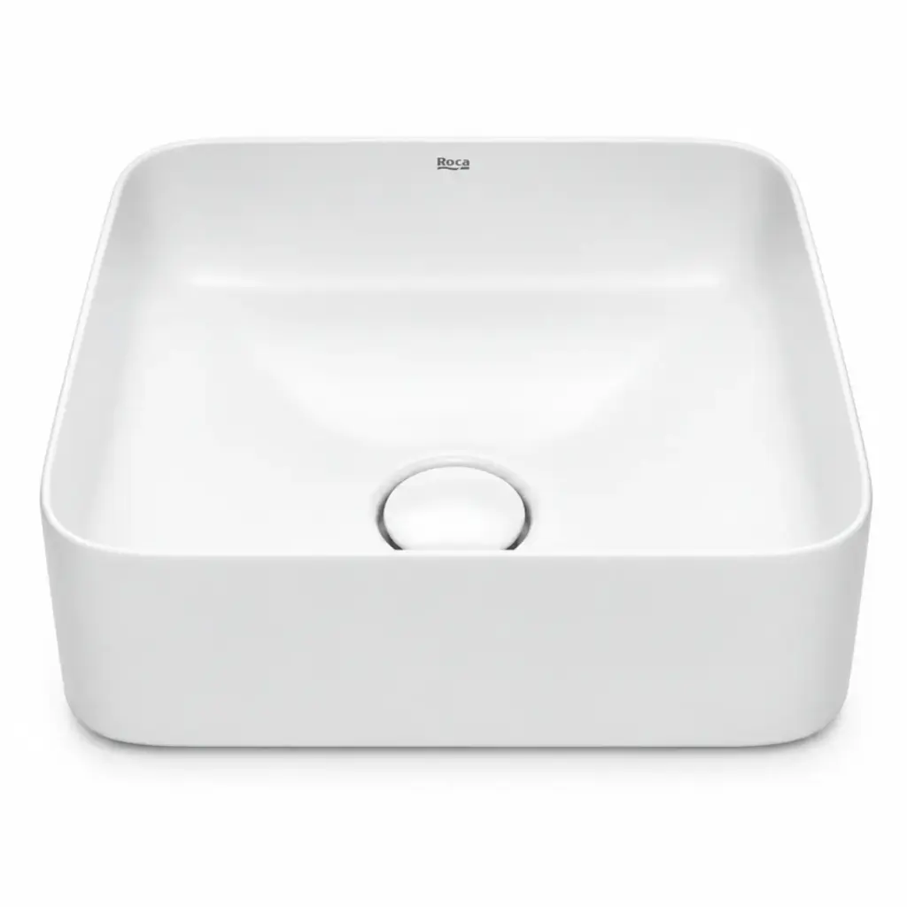LAVAMANOS CUADRADO DE SOBREPONER 37 CM INSPIRA SQUARE BLANCO REF. ROLAV0036 / 180147 MARCA ROCA