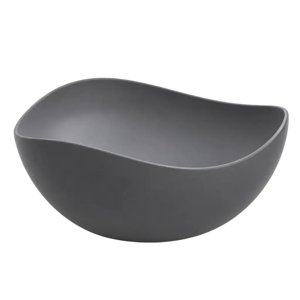 LAVAMANOS OVALADO DE SOBREPONER 37,5 CM X 54 CM RUY OHTAQUE GRAPHITE GRIS MATE REF. ROLAV9944 ROCA