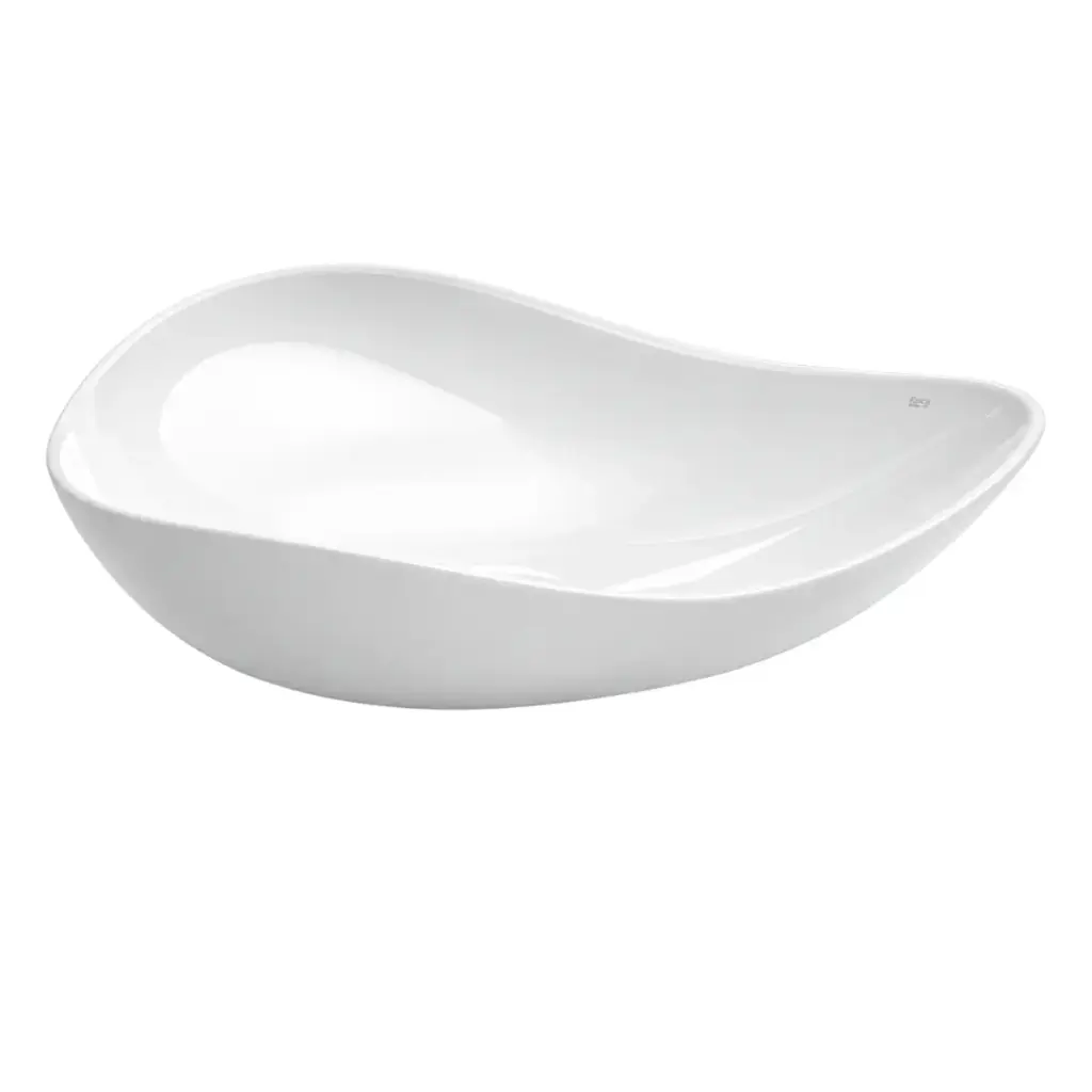LAVAMANOS OVALADO DE SOBREPONER 37,5 CM X 54 CM RUY OHTAQUE BLANCO REF. ROLAV99496 ROCA